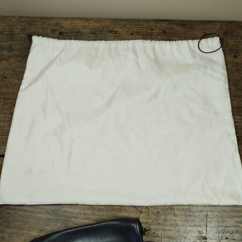 Vintage Coach Bag Purse Pocket Crossbody Black Leather 9755 Strap Dust Bag Tag - Picture 14 of 14